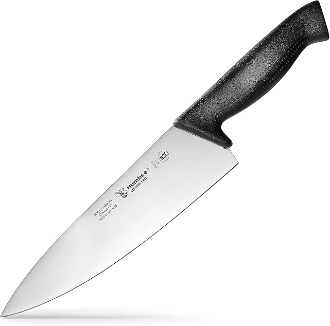 Cuisine Pro 8-Inch Chef Knife – NSF Certified High Carbon Stainless Steel Blade – Extra-Wide Razor-Sharp Edge – Ergonomic Non-Slip Handle – Dishwasher Safe