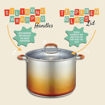 CONCORD 20 Quart Stainless Steel Canning Pot Set. Includes Canning Rack, Tongs, Jar Lifter, Funnel, Wrench, Lid Lifter, Mixer/Measurer (Induction Compatible)