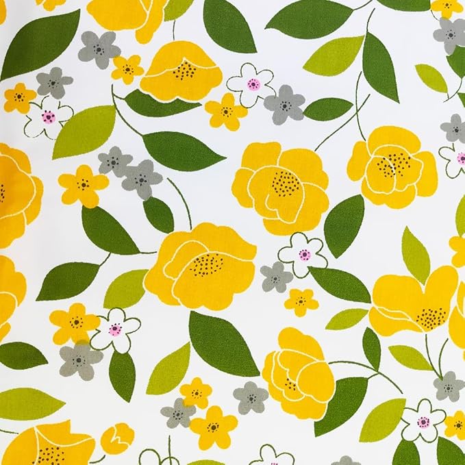 8 pcs/lot Fabric Bundles Top Cotton 19.69" x 19.69" (50cm x 50cm) Quilt, Pre-Cut Squares Sheets for Patchwork Sewing Quilting Crafting, Yellow Floral.