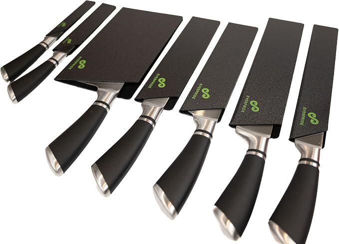 EVERPRIDE 7-Piece Knife Guard Set, Universal Blade Cover Knife Sheaths for Chef and Kitchen Knives Durable Knife Edge Guards Include Multiple Sizes to Protect Your Full Set of Knives