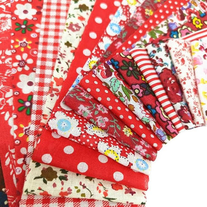 80 Pcs Jelly Roll Fabric Strips for Quilting Sewing 2.6 Inch Precut Cotton Floral Fabric Strips Bundles DIY Sewing Supplies Red