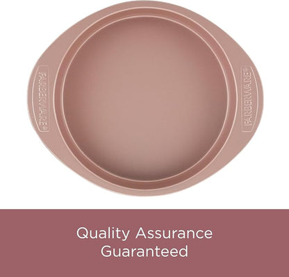Farberware 47776 Nonstick Bakeware, Nonstick Muffin Pan / Cupcake Pan - 12 Cup, Rose Gold Red