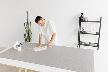 Elan Cutting Mat 36x72 Black & Taupe, Extra Large Self Healing Cutting Mat 36 x 72 Inch, 5-Ply Craft Board Black, Hobby Board for Sewing and Quilting