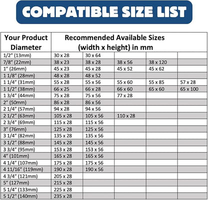 86 x 28 mm Clear Perforated Shrink Band for Spice Jars, Large Packer Bottles & Small Jars [Cap Diameter: 2"] Pack of 5,000