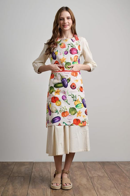 Maison d' Hermine 100% Cotton Apron for women with Pocket Kitchen Chef Apron for Men Cooking Spring Summer