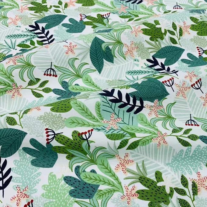 Fabric, 8 pcs/lot Fat Quarter Fabric Bundles 100% Cotton 19.69" x 19.69" (50cm x 50cm) Quilting Cotton Craft Pre-Cut Squares Sheets for Patchwork Sewing Quilting Crafting, Floral Pattern.