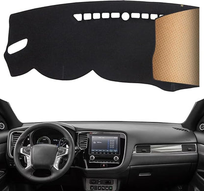 Dash Cover, Anti-Glare, Sun Protection, Dustproof, UV-Proof, Dashboard Covers, Interior Car Accessorie Fit for 2014-2020 Mi-tsubishi Outlander, 2018-2022 Outlander PHEV, Black