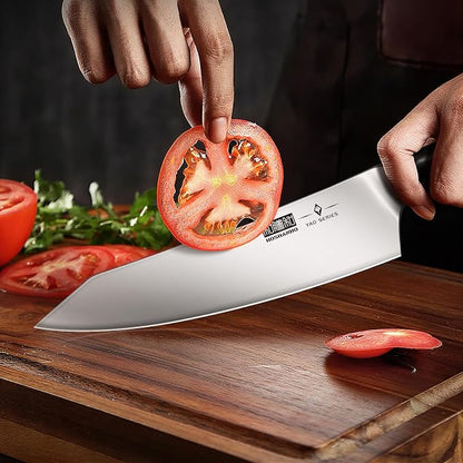HOSHANHO Knife Set with Magnetic Knife Holder, 6 Pieces Ultra Sharp Kitchen Knife Set, High Carbon Powder Steel Chef Knives Sets with Ergonomic Pakkawood Handle