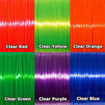 Craft County Rexlace Multicolor Bundle Packs – 100 Yards of Each Color (Clear Primary)
