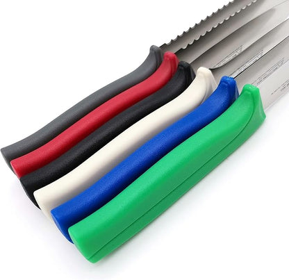 Paring Knife Set, MATTSTONE HILL Kitchen Knife Set - kitchen Prep knives, Fruit & Vegetable Knife Set, Premium German Steel, White Handle
