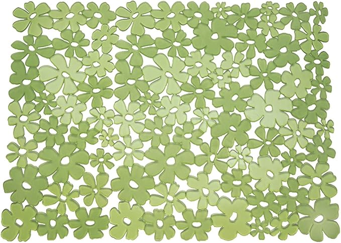 InterDesign Blumz Kitchen Sink Protector Mat - Large, Green