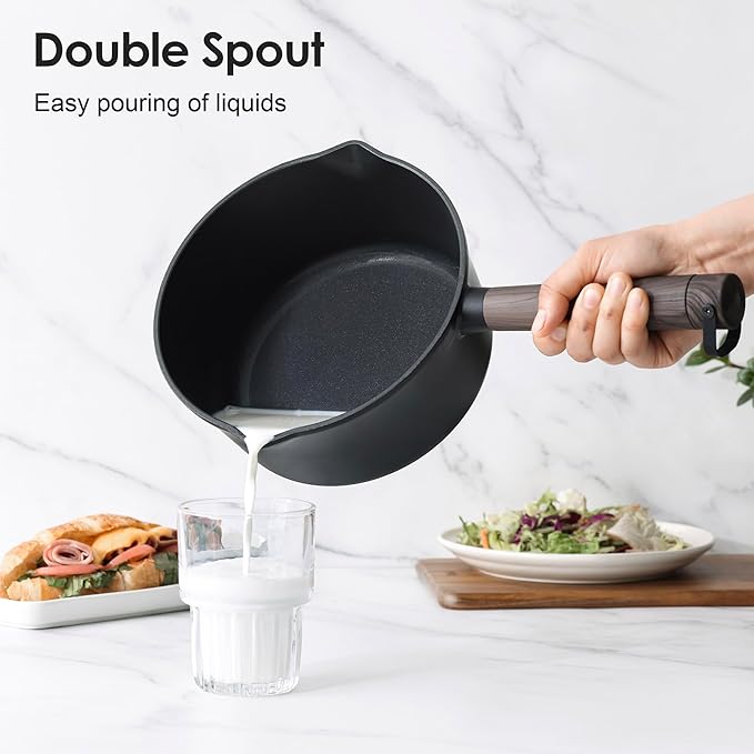 SENSARTE 13Pcs Pots and Pans Set Nonstick Cookware Set Kitchen Cooking Frying Pans with Stay-cool Handle, Dishwasher Safe, Induction Compatible, PFOA/PFOS Free, Black