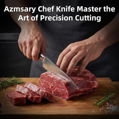 3-Piece Kitchen Knife Set – Includes Ultra-Sharp Chef Knife, High Carbon Stainless Steel Blades with Ergonomic Pakkawood Handles, Professional Knives Set for Kitchen, Elegant Gift Box