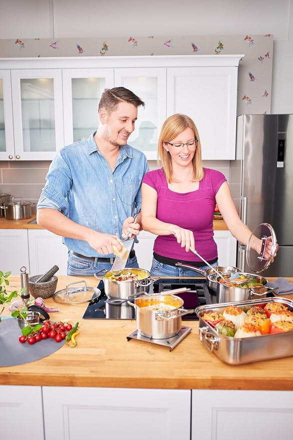 Rösle EXPERTISO Cookware Collection 9.5 in. Stainless Steel Stock Pot