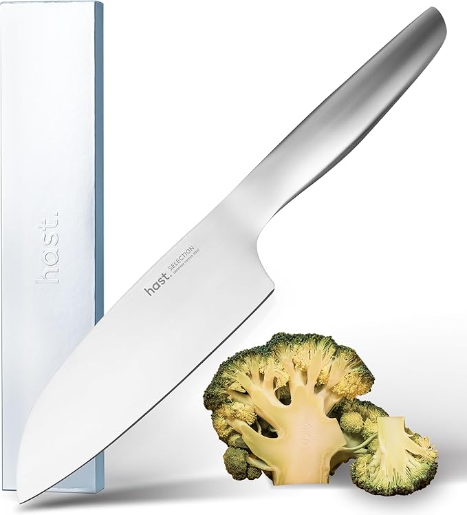 HAST 6.3-inch Santoku Knife, Ultra-Sharp, Premium Japanese Carbon Steel, Lightweight, Ergonomic & Award-Winning Design