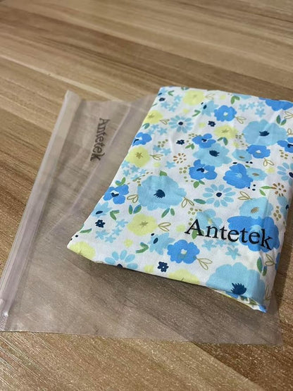 Light Weight Natural Cotton Fabric by the Yard DIY Making Supplies Quilting Patchwork Fabric Fat Quarter Bundles DIY for Quilting Cotton Patchwork Cushions (Big Blue Flowers, 1 Yard)