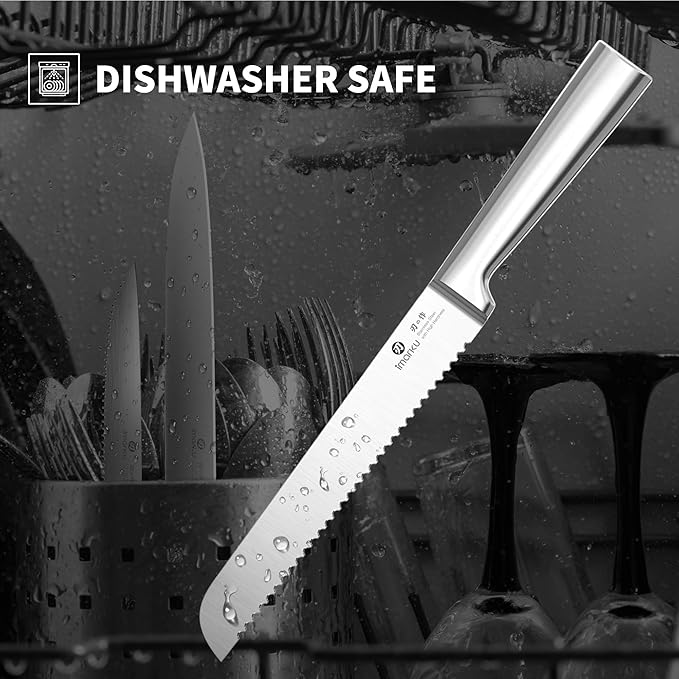 imarku Knife Set - Kitchen Knife Set 15 Pieces Japanese Stainless Steel Knife Block Set with Sharpener - Dishwasher Safe Kitchen's Knives - Ultra Sharp Chef Knife Set for Kitchen