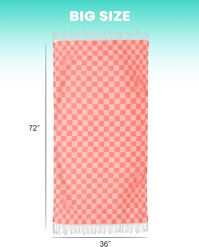 Antfuny 6 Packs Turkish Beach Towel Blanket Bath Pool Towels Bulk Travel Sand Free Quick Dry Extra Large Oversized Cute Big Cotton Soft Lightweight Compact Proof Men Women Adult Long Aesthetic Cloud