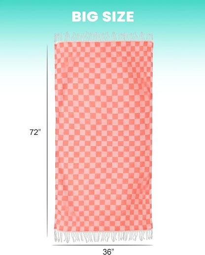 Antfuny 6 Packs Turkish Beach Towel Blanket Bath Pool Towels Bulk Travel Sand Free Quick Dry Extra Large Oversized Cute Big Cotton Soft Lightweight Compact Proof Men Women Adult Long Aesthetic Cloud