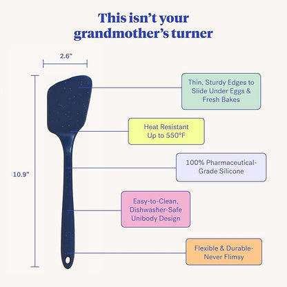 GIR: Get It Right Premium Silicone Spatula Turner (Black), Ultimate - 13 IN
