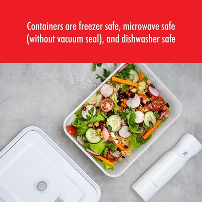 ZWILLING Fresh & Save Medium Airtight Food Storage Containers with Lids, Meal Prep Containers, Plastic, BPA-Free