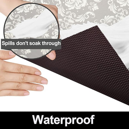 AiBOB Waterproof Under Sink Mat, Absorbent Quick Dry Sink Liners Protect Cabinets, Durable Shelf Liners, Slip Resistant and Non-Adhesive, 24X36, Light Grey