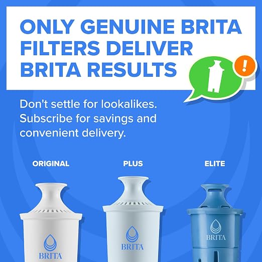 Brita Metro Small 6-Cup Water Filter Pitcher, WQA NSF/ANSI Certified, Mini-Fridge Friendly, Removes Chlorine Taste & Odor, Reduces Zinc, Copper & Mercury, 1 Standard Filter, Lasts 2 Months, Red