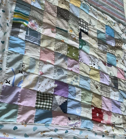 7Pcs 20" x 20" Cotton Fabric DIY Making Supplies Quilting Patchwork Fabric Fat Quarter Bundles DIY for Quilting Cotton Patchwork Cushions (Purple Flowers, 20 x 20 inches)