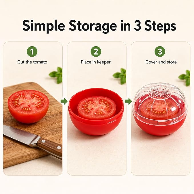 Tomato Keeper Tomato Saver Tomato Storage Containers Reusable Tomato Holder Organizer