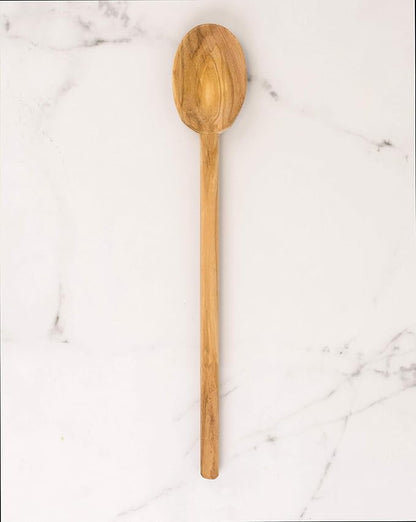Italian Olive Wood Cooking Spoon, Handcrafted in Europe, 12-Inch