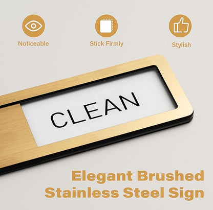 Dishwasher Magnet Clean Dirty Sign - Dishwasher Magnet Sign - Clean & Dirty Dishwasher Slider Indicator - Kitchen Signs