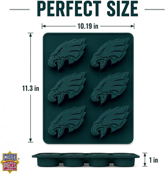 MasterPieces Game Day - FanPans NFL Philadelphia Eagles Silicone Muffin Pan - Dishwasher Safe
