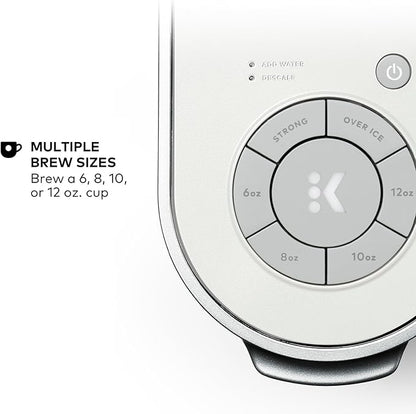 Keurig K-Supreme Single Serve K-Cup Pod Coffee Maker, MultiStream Technology, 4 Brew Sizes, 66oz Dual-Position Removable Reservoir, White