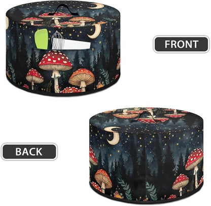 Mushroom Moon Slow Cooker Cover for Pot Dust Cover Fits for Most 6-8 Quart Oval Slow Cooker Dustproof Small Appliance Accessories Decor