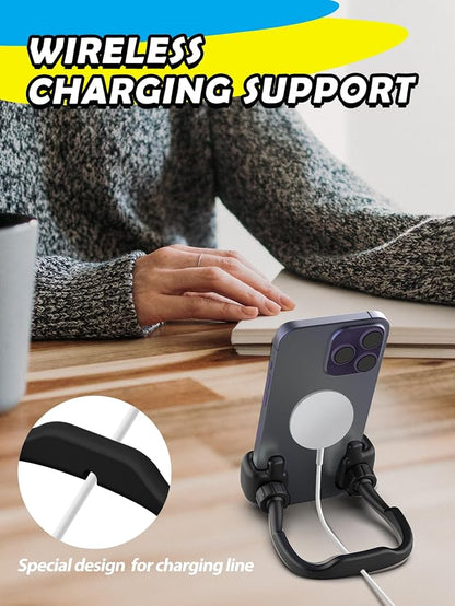 Graduation Gifts for Teens Girls Kids Women Gifts: UPGRADE Adjustable Thumbs Up Lazy Phone Holder Cell Phone Stand for Desk Fun Birthday Ideas for Teenage Wife Mom Adults Stocking Stuffers Pink Stuff