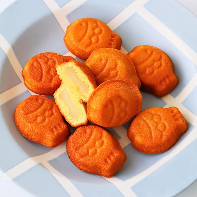 9 Cup Nonstick Fish Shape Muffin Cupcake Pan Mini Taiyaki Cake Fondant Topper Decoration Cornbread Cat Dog Puppy Treat Ice Cube Chocolate Madeleine Cookie Biscuit Baking Tin Tray Mold Maker