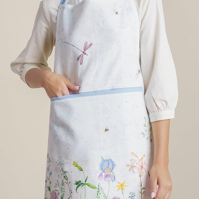 Maison d' Hermine 100% Cotton Apron for women with Pocket Kitchen Chef Apron for Men Cooking Spring Summer