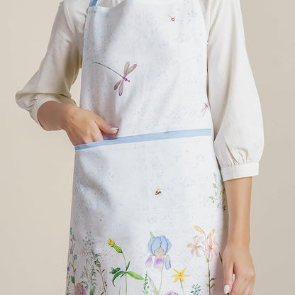 Maison d' Hermine 100% Cotton Apron for women with Pocket Kitchen Chef Apron for Men Cooking Spring Summer