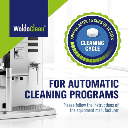 WoldoClean Cleaning Tablets for Espresso & Coffee Machine 150 Tabs - compatible with Breville Espresso Machines