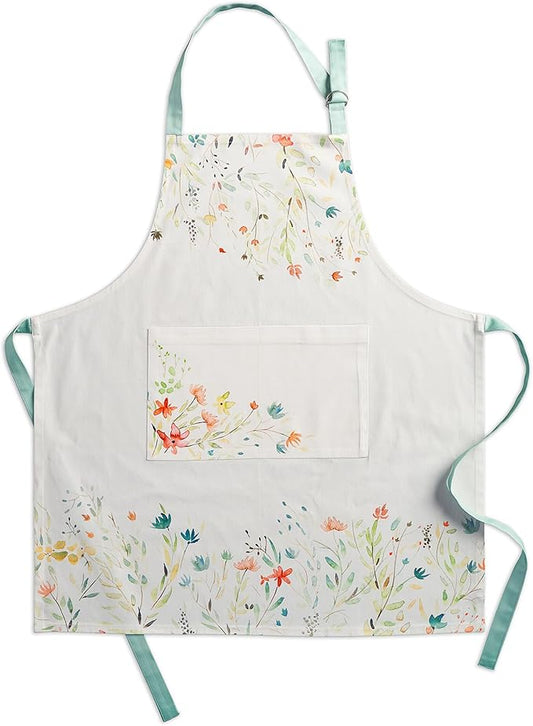 Maison d' Hermine 100% Cotton Apron for women with Pocket Kitchen Chef Apron for Men Cooking Spring Summer