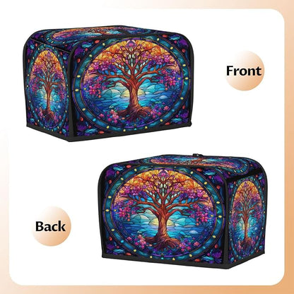 Toaster Cover 2 Slice Wide Slot Tree of LifeBread Toaster Oven Dustproof Cover Small Appliance Kitchen Covers Dust and Fingerprint Protection for Women Gift 2 Slice