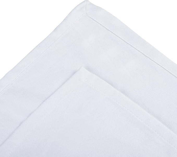 Urban Villa Kitchen Towels 100% Cotton Dish Towels for Kitchen(Set of 3)20”x30” Dish Cloths Highly Absorbent Kitchen Linen Set with Hanging Loop Perfect for Drying Dishes Cleaning Hand Towels – White