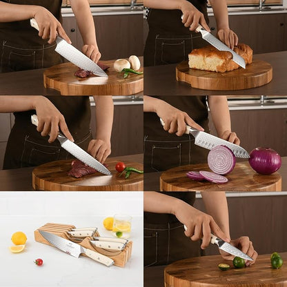 NANFANG BROTHERS Damascus + VG10 Knife,70 Layers, Sharp,Multi-functional,Cooking Utensils,Cutting Meat,Vegetables,Fruits,Home Use,Commercial