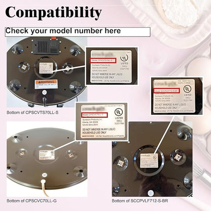 Glass Replacement oval Lid for 7Qt CrockPot Slow Cooker Modles CPSCVC70LL,SCCPVLF712-S-BR and CPSCVTS70LL-S