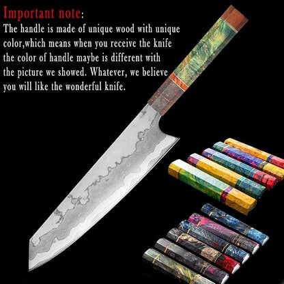 Professional Chef Knife Kitchen Knife Sharp Blade Cleaver Slicer Japanese 440C Steel Kitchen Knives Kitchen Tools Santoku Knife (JDH04)