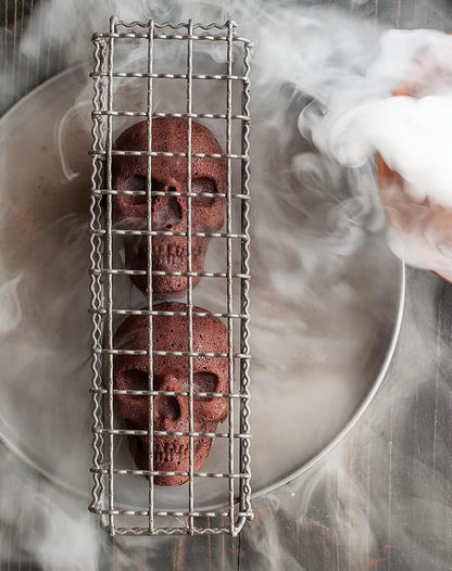 Nordic Ware Halloween Bakeware, Haunted Skull Cakelet Pan, Bronze (Pack of 3)