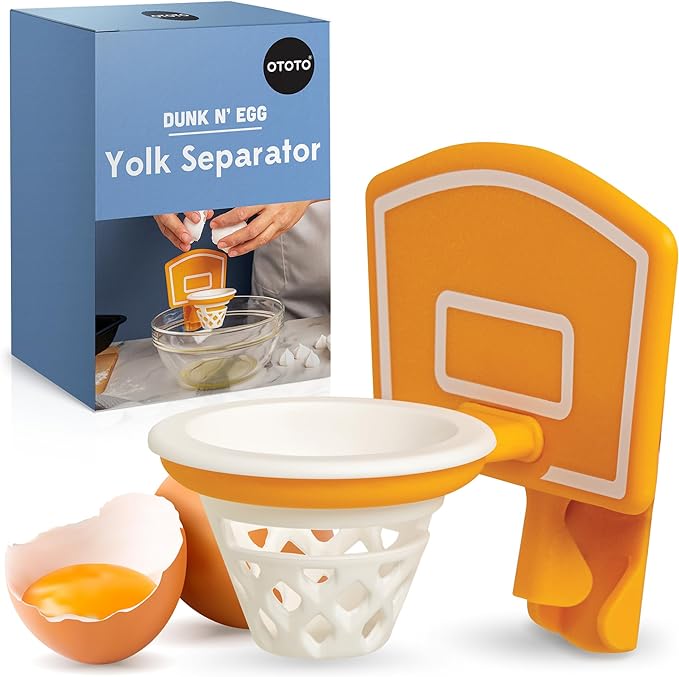 OTOTO Dunk N' Egg Yolk Separator Funny, Unique Kitchen Gadgets, Kitchen Accessories, Unique Cooking Gifts, Basketball Stuff