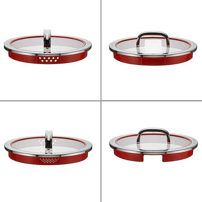 WMF 20cm Casserole, 3.4L, Brushed Stainless Steel, Suitable for All Stove Tops, Including Induction, Dishwasher-Safe, With Lid