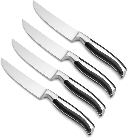 Oneida Crosshatch Cutlery Set – Contour 4-Piece Steak Knife Set