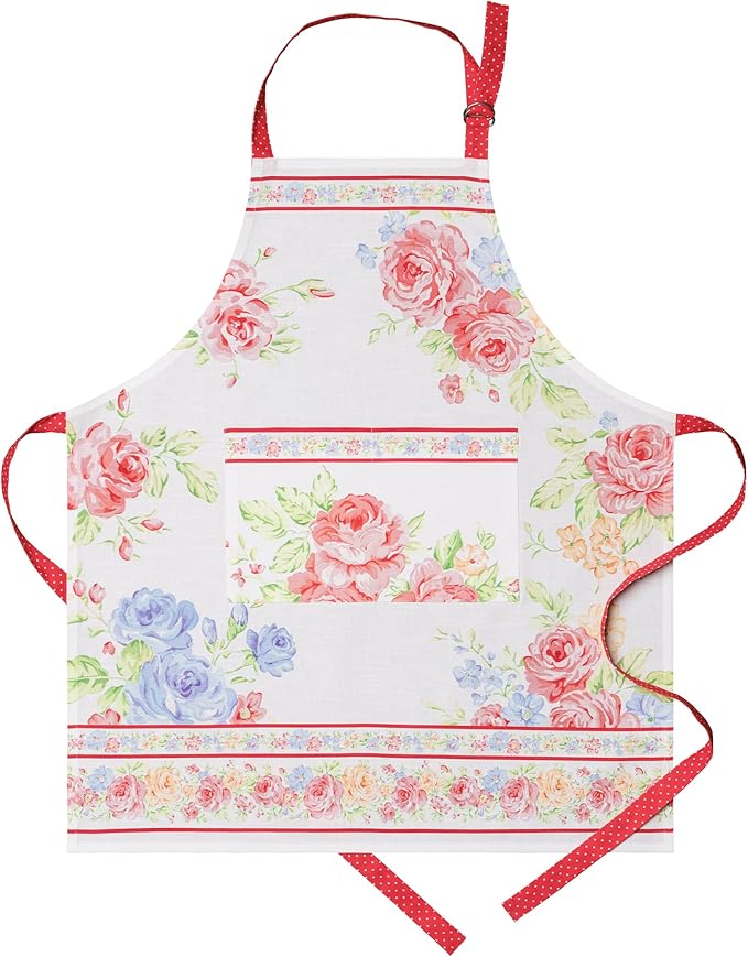 Maison d' Hermine 100% Cotton Apron for women with Pocket Kitchen Chef Apron for Men Cooking Spring Summer
